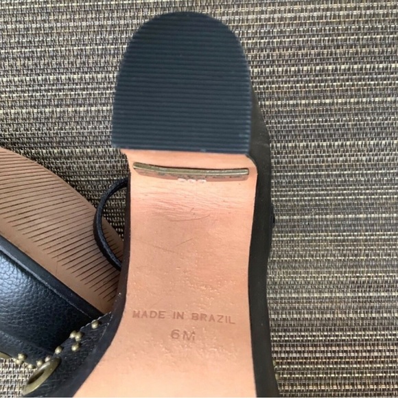 90s Bridget Shuster riveted studded platform heels sandals - Picture 9 of 10